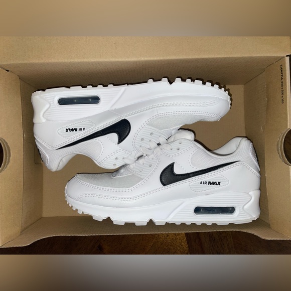 Air Max 90 Women's Size 8 White/Black - Picture 9 of 10
